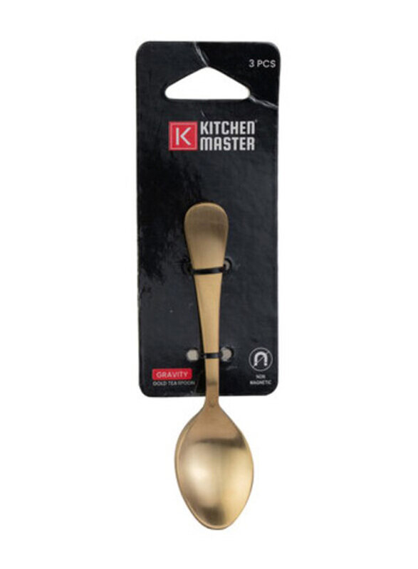 

Kitchen Master 3-Piece Gravity Tea Spoon, KM0102, Gold