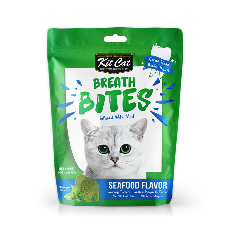 

Kit Cat Breath Bites Seafood Flavour Cat Treats