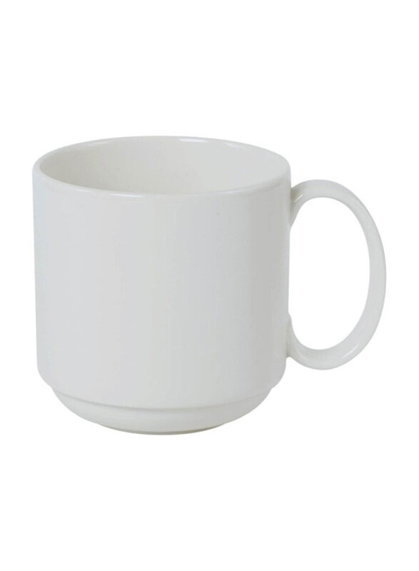 

Baralee 2 Oz Simple Plus Stackable Porcelain Mug, 250 Cc, (8 1), White