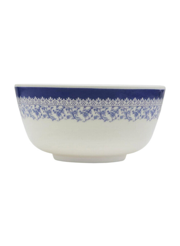 

Rk 4.5 inch Symphony Melamine Bowl, White/Blue