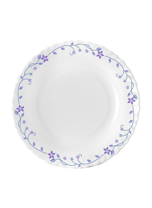 

Borosil 9-Inch Larah Flora Opal Soup Plate, 9SPFLFL, White