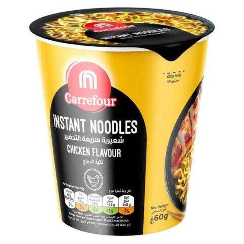 

Generic Carrefour Chicken Flavour Instant Cup Noodles 60g