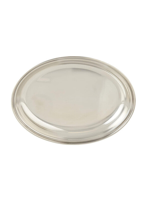 

Raj Stainless Steel Oval Deep Soup Plate, ODP003, Silver