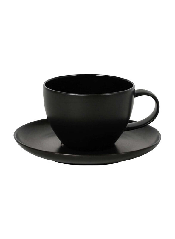 

Baralee 8-inch Sand Coupe Porcelain Saucer, 12.5cm, (4 7), Black