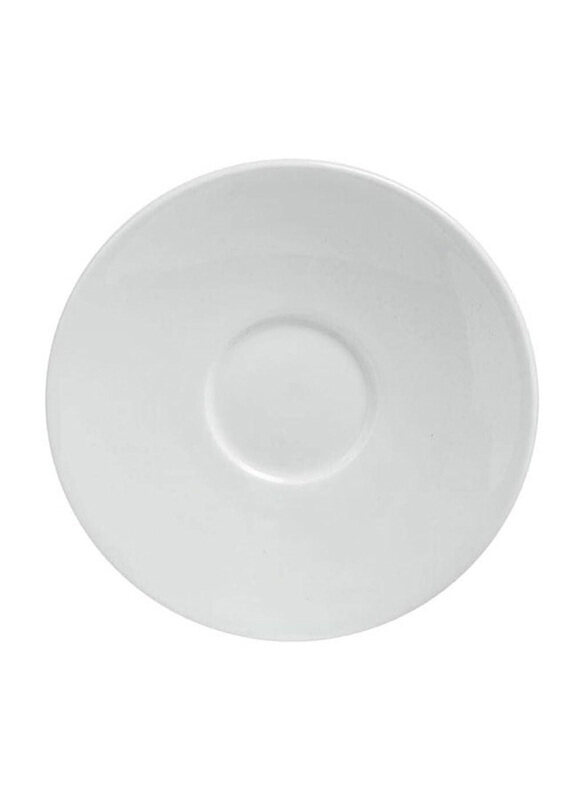 

Baralee 8-inch Simple Plus Porcelain Saucer, 12.5cm, (4 7), White