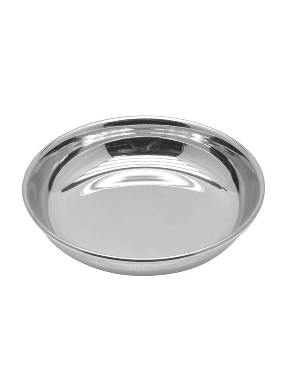 

Raj Stainless Steel Halwa Dessert Plate, RHP06.5, Silver