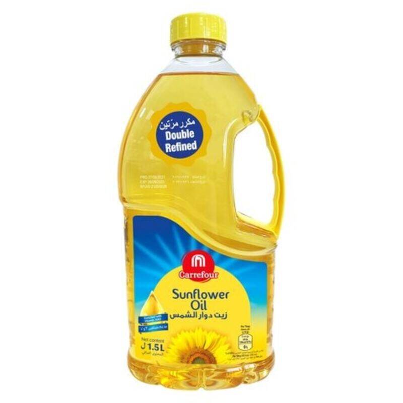 

Afia Carrefour Double Refined Sunflower Oil 1.5L