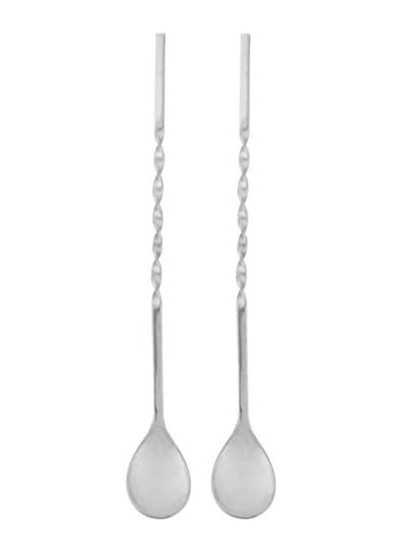 

Raj 2-Piece 21.5cm Bar Spoon Set, RBS003, Silver