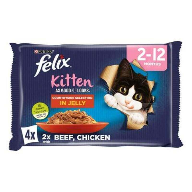 

Generic PURINA Felix As Good As It Looks Countryside Selection In Jelly Pouch Wet Cat Food Pack