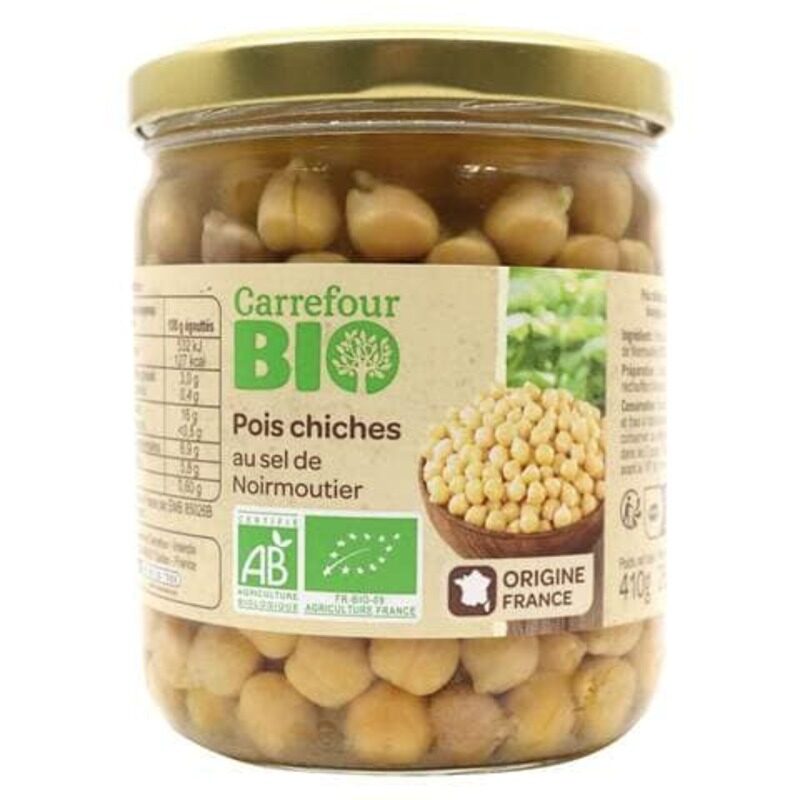 

Generic Carrefour Bio Cooked Organic White Beans With Carrots 410g