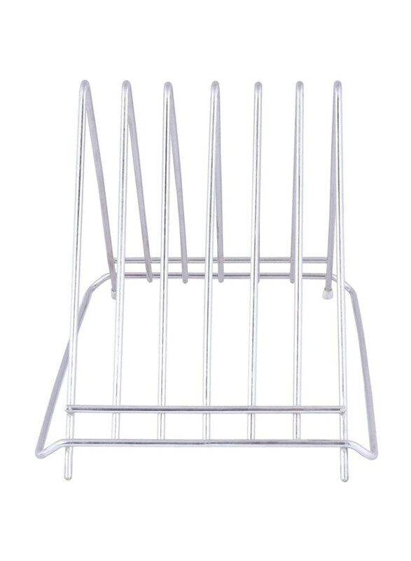 

Raj Steel 6 Part Triangular Cutting Board Stand, Silver