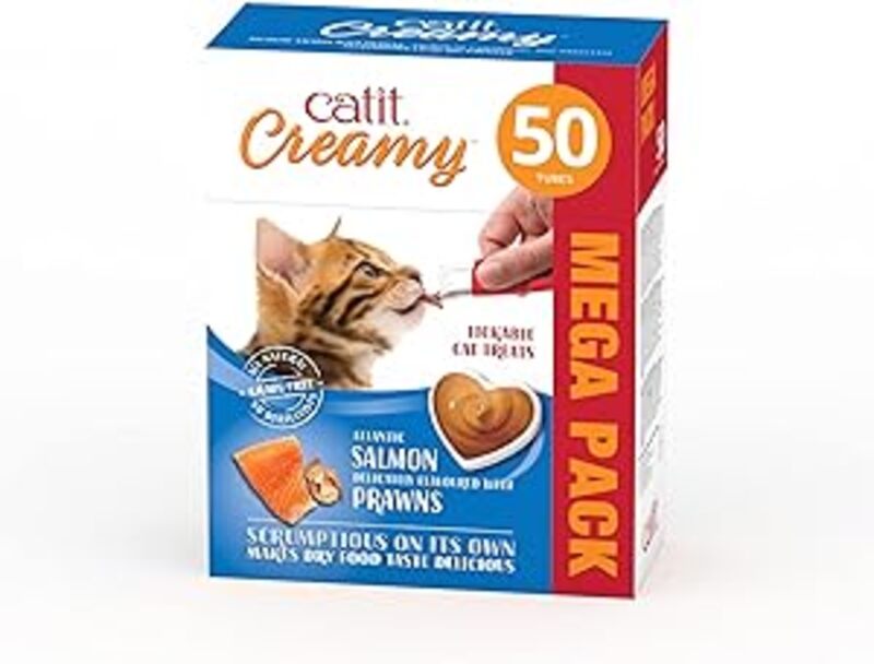 

Catit Creamy Treats Mega Pack Salmon With Prawn Cat Treats