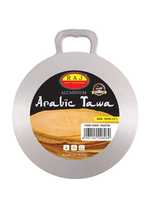 

Raj 30cm Non-Stick Aluminium Arabic Tawa, Silver