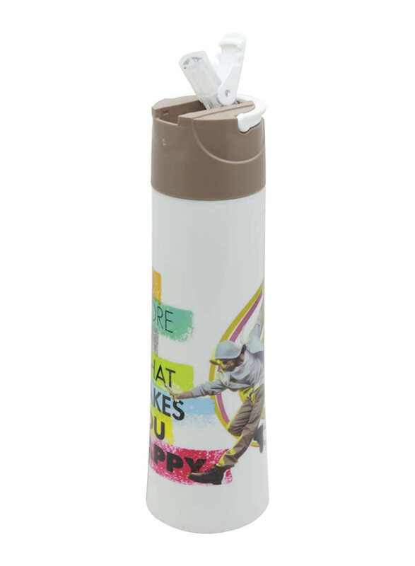 

Selvel 500ml Ocean Plastic Water Bottle, White