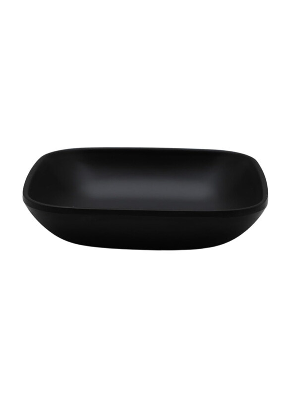 

Dinewell Matt Square Sauce Dish, Black