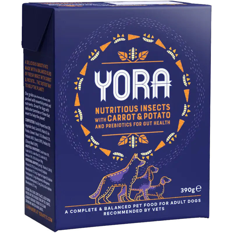 

Generic Yora Pet Foods Nutritious Insect With Carrot and Potato Wet Dog Food