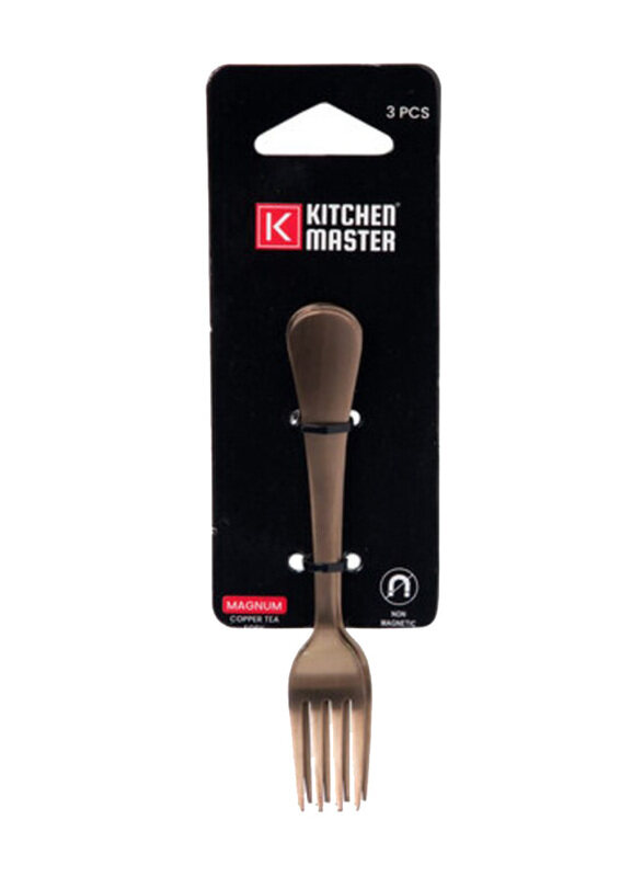 

Kitchen Master 3-Piece Magnum Tea fork, KM0113, Copper