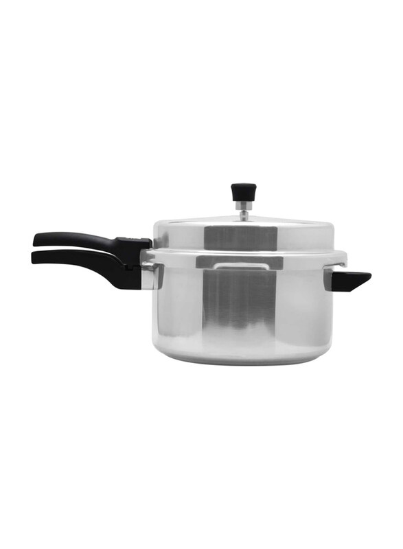 

Raj 10 Ltr Aluminium Pressure Cooker with Outer Lid, RPCO04, Silver