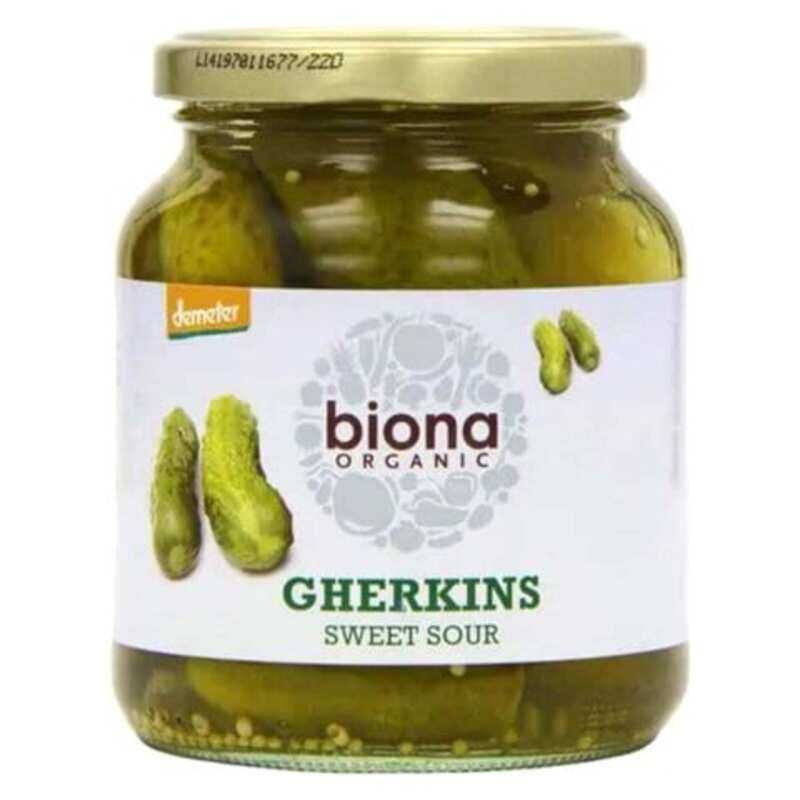 

Biona Organic Sweet Sour Gherkins 350g