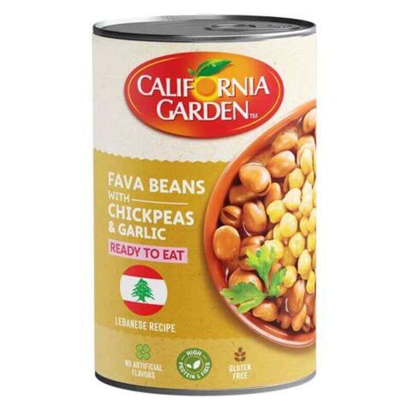 

California Garden Ready To Eat Canned Foul Lebanese Recipe 450g