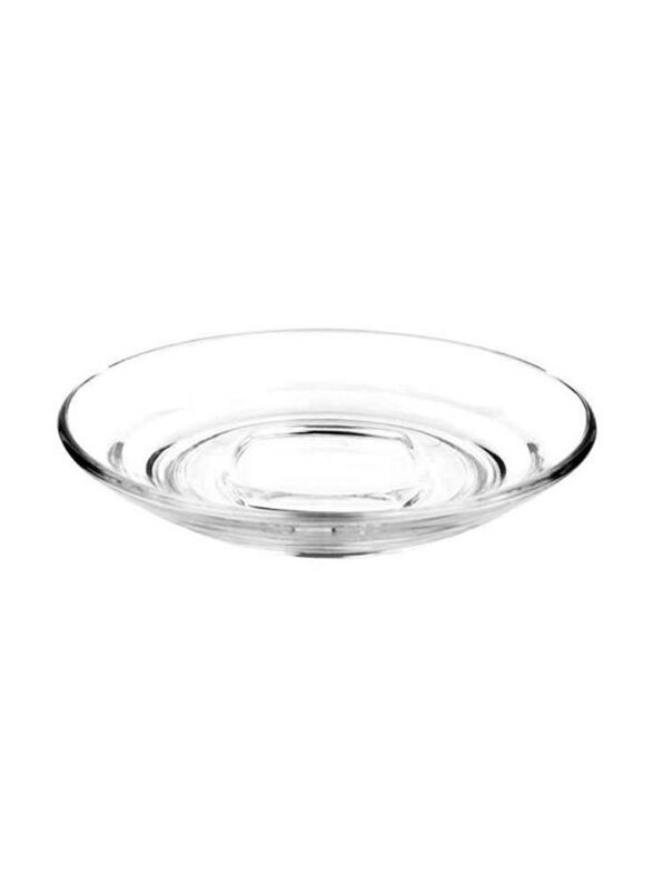 

Ocean 5.75-Inch Caffe Glass Saucer, Clear