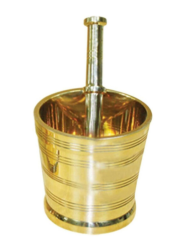 

Raj No.5 Brass Mortar, BM0005, 10cm, Gold