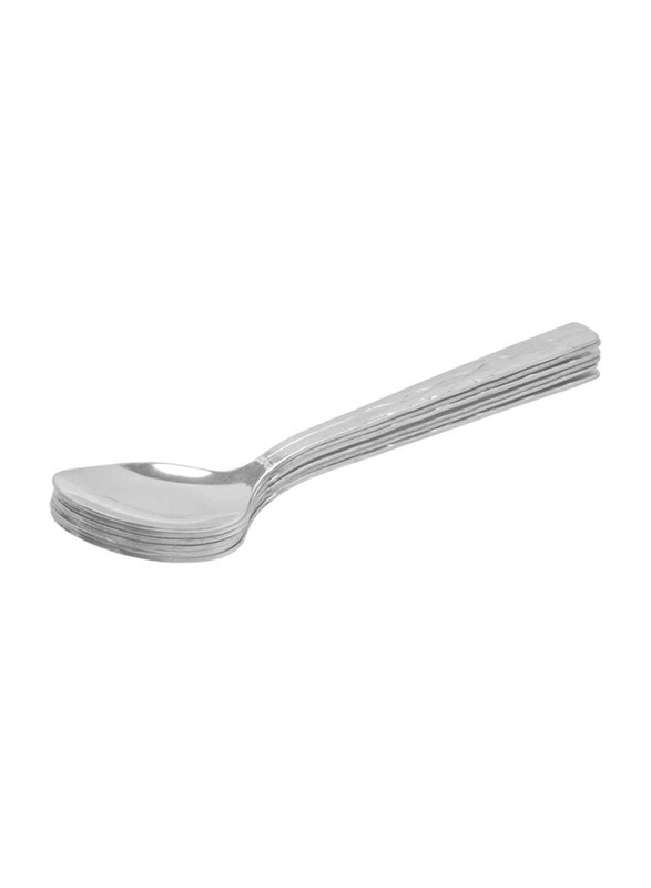 

Raj 6-Piece Symphoney Stainless Steel Dessert Spoon, SCTS01, Silver
