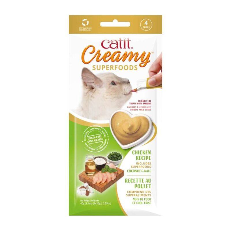 

Catit Creamy Superfood Chicken Recipe With Coconut & Kale Treats