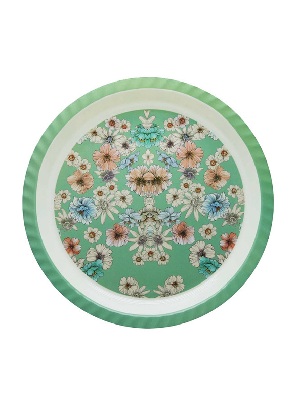 

RK Medium 17.5-inch Melamine Round Dinelite Floral Thal, DLP2085FLO, Multicolour