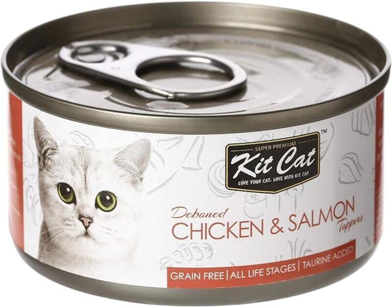 

Kit Cat Grain Free Chicken & Salmon Topper Wet Cat Food