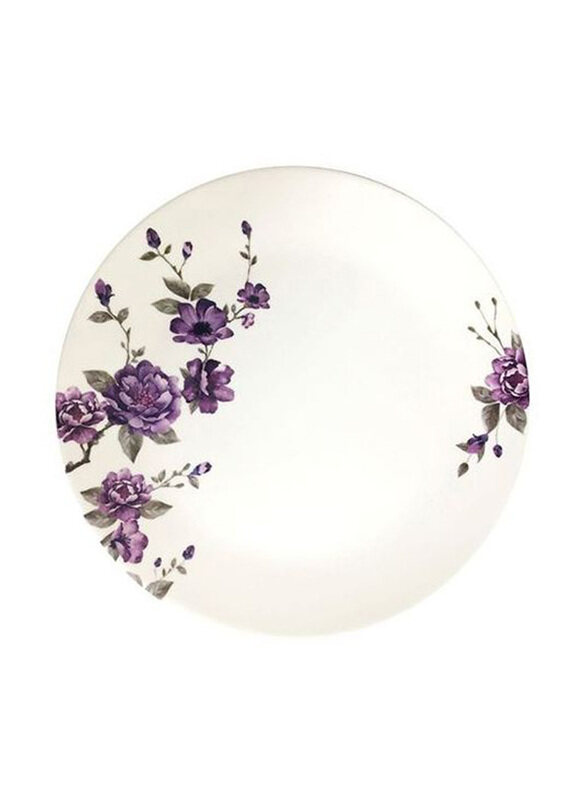 

Dinewell 9-inch Melamine Blossom Round Soup Plate, White