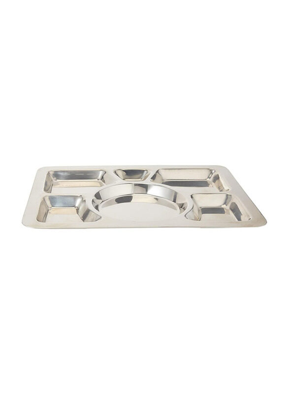 

Raj 39.5cm Stainless Steel Rectangle Mess Tray Heavy, Silver