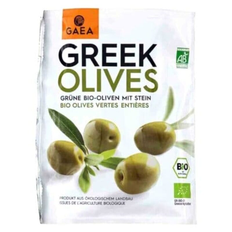 

Generic Gaea Organic Olives Whole Green 150g