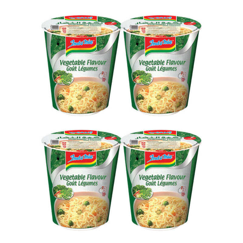 

Indomie Vegetable Flavour Instant Cup Noodles 60g Pack of 4