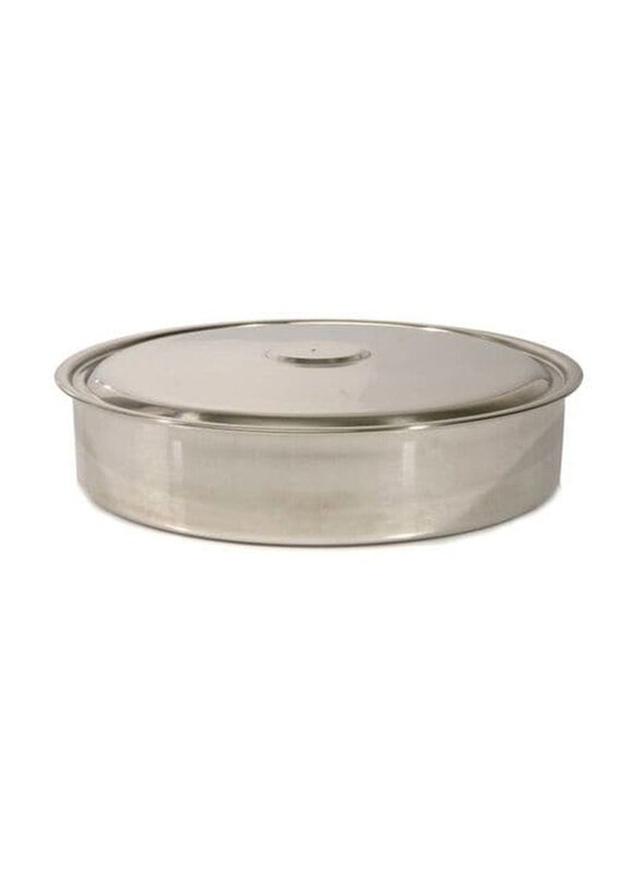 

Raj 35cm Steel Round Oven Tray with Lid, VOT003, Silver