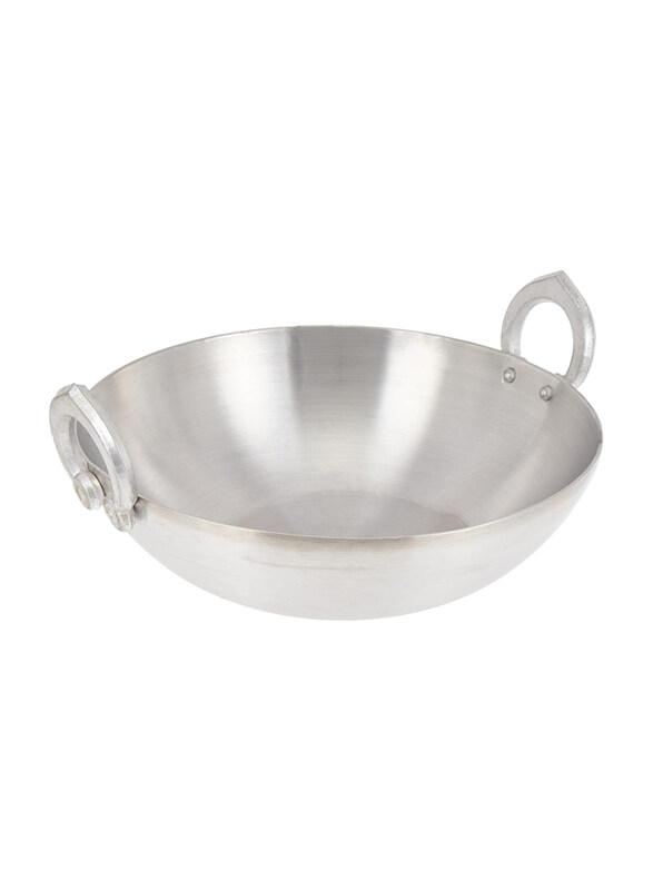 

Raj 28.5cm/No.4 Aluminium Kadai, Silver