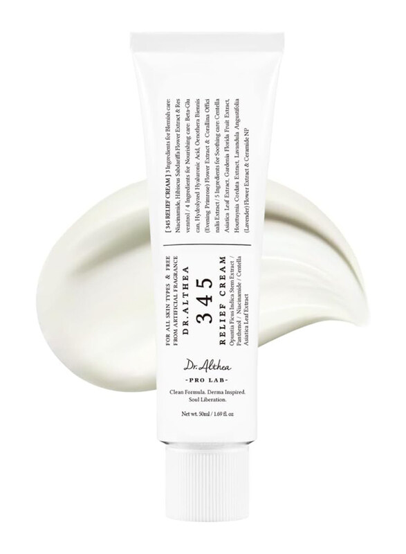 

Dr. Althea Daily Face Moisturizer Blemish Relief Care Soothing Recovery & Moisture with Niacinamide Panthenol Korean Vegan Skin Care Relief Cream, 2 x
