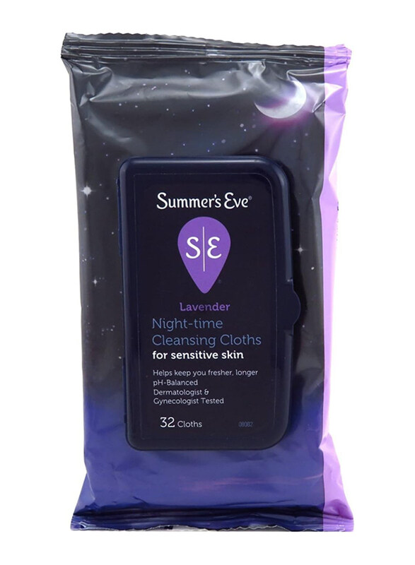 

Summer's Eve Night-Time Sensitive Skin Cleansing Cloths, 32 Pieces