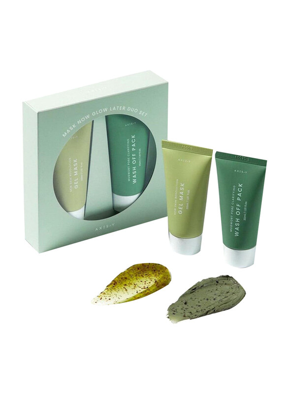 

Axis-Y Mask Now Glow Later Wash Off & Gel Mask Duo Set, 2 Pieces