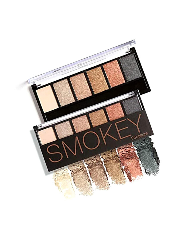 

Focallure Smokey 6 Pan Eyeshadow Palette, FA-06-6, 6, Multicolour