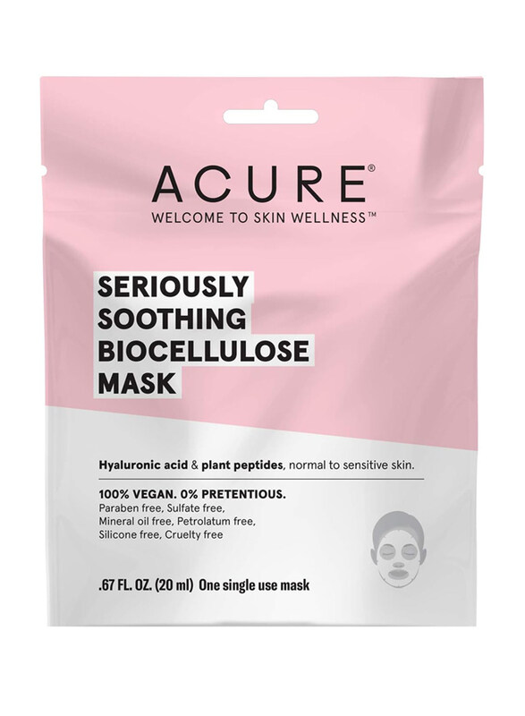 

Acure Seriously Soothing Biocellulose Gel Mask, 2ml