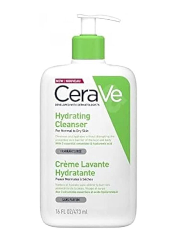 

Cerave Hydrating Cleanser For Normal To Dry Skin, 473ml