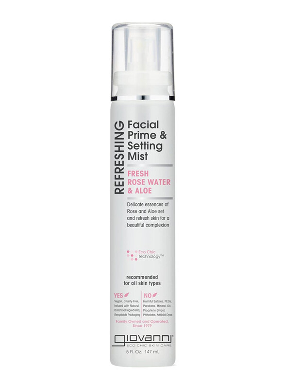 

Giovanni Refreshing Facial Prime & Setting Mist with Fresh Rose Water, 147ml