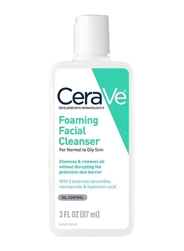 

Cerave Foaming Facial Cleanser Face Wash for Normal to Oily Skin, 90ml