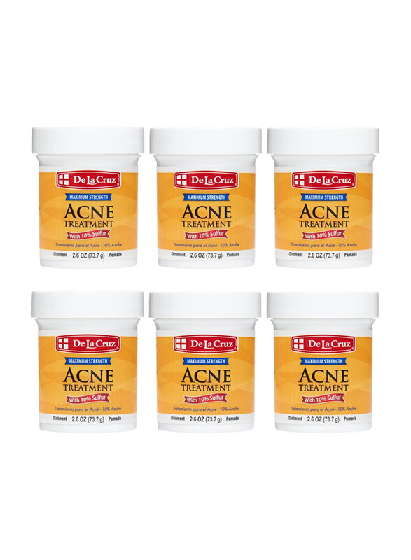 

De La Cruz 10% Sulphur Ointment Acne Treatment, 6 Pieces