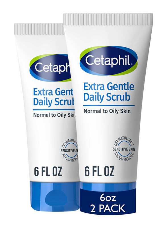 

Cetaphil Gently Exfoliates & Cleanses Without Over-Drying Extra Gentle Daily Scrub For All Skin Types, 2 x 6oz, 2 Pieces
