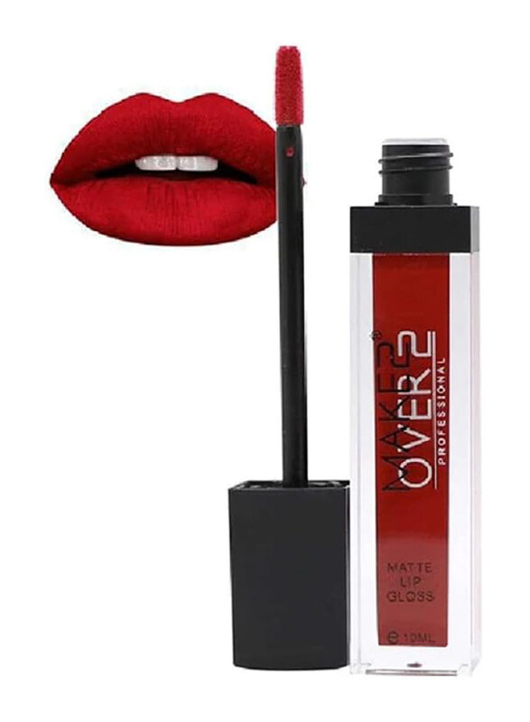 

Make Over 22 Matte Lip Gloss, 10ml, NM007, Red