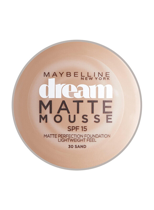 

Maybelline New York Dream Matte Mousse Foundation, 30g, 30 Sand, Sand Golden