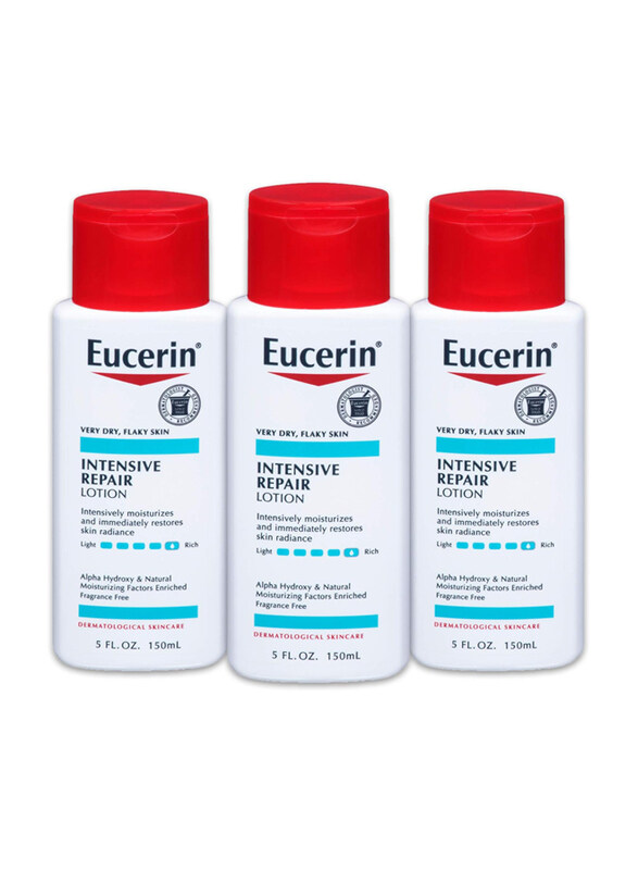 

Eucerin Intensive Repair Rich Lotion for Very Dry, 3 x 5oz, 3 Pieces