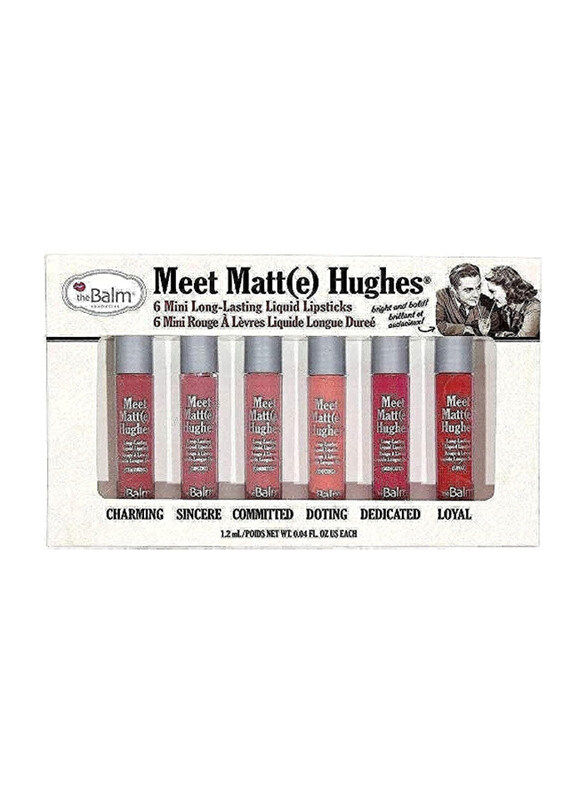 

The Balm 6 Meet Matte Hughes Mini Long-Lasting Liquid Lipstick, Multicolour